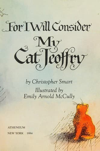 Cover of For I will consider my cat Jeoffry by Christopher Smart