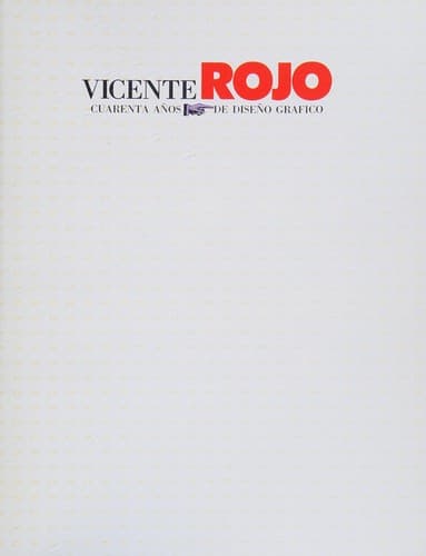 Cover of Vicente Rojo by Vicente Rojo