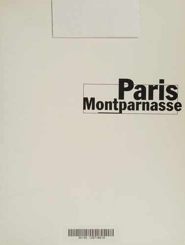 Cover of Paris Montparnasse by Valérie Bougault