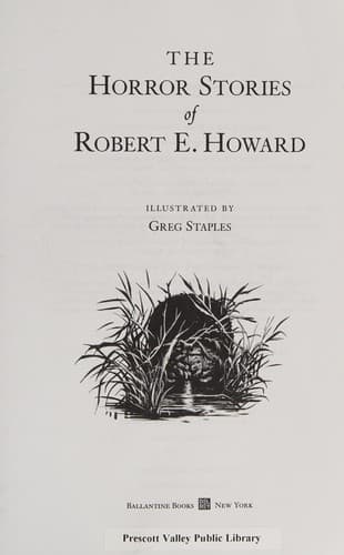 Cover of The Horror Stories of Robert E. Howard by Robert E. Howard