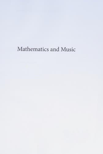 Cover of Mathematics and music by David Wright