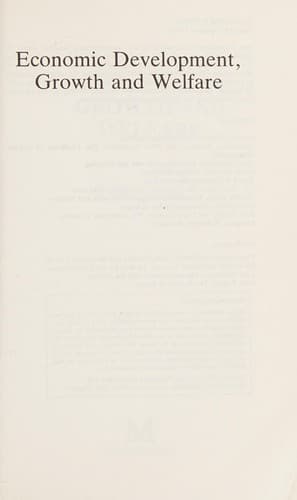 Cover of Economic Development, Growth and Welfare (Economics Today) by Charles Smith