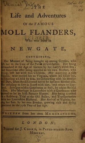 Cover of Moll Flanders by Daniel Defoe