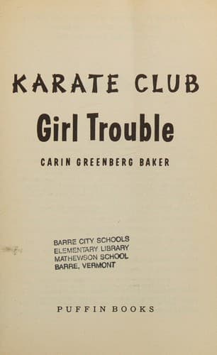 Cover of Girl trouble by Carin Greenberg Baker