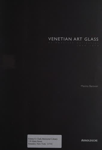Cover of Venetian art glass by Marino Barovier