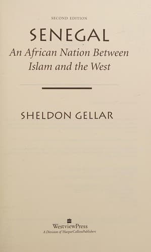Cover of Senegal by Sheldon Gellar