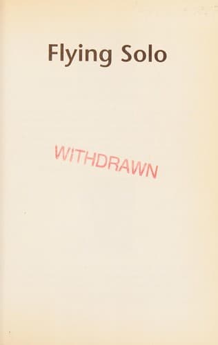 Cover of Flying solo by Robert Gerrish