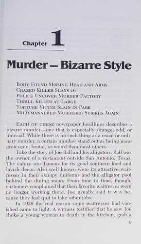Cover of Bizarre murders by Gilda Berger