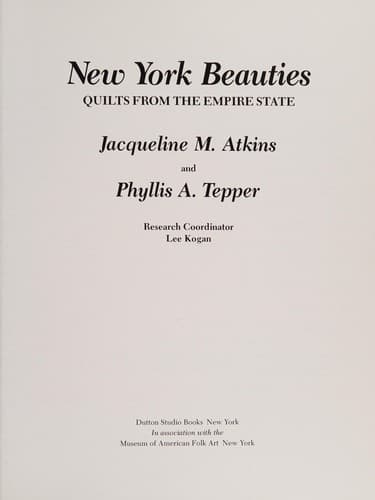 Cover of New York beauties by Jacqueline M. Atkins