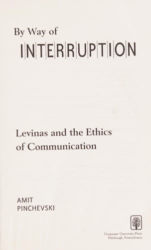 Cover of By way of interruption by Amit Pinchevski