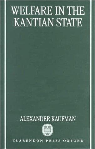Cover of Welfare in the Kantian state by Alexander Kaufman