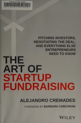 Cover of The Art of Startup Fundraising by Alejandro Cremades