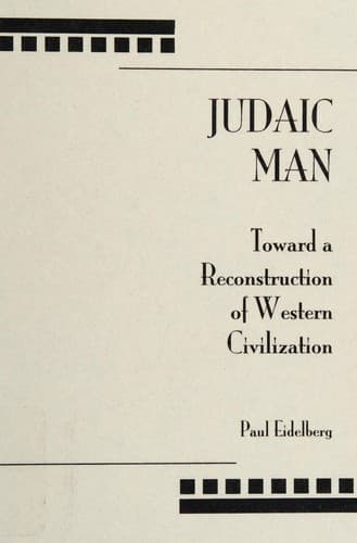 Cover of Judaic man by Paul Eidelberg