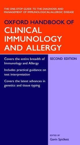 Cover of Oxford Handbook of Clinical Immunology and Allergy by Gavin Spickett