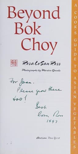 Cover of Beyond bok choy by Rosa Lo San Ross