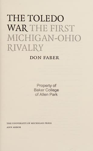 Cover of The Toledo War by Don Faber