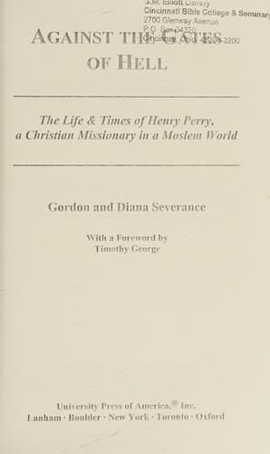 Cover of Against the gates of hell by Gordon Severance