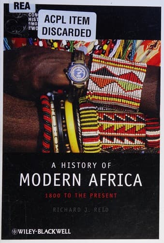 Cover of A history of modern Africa by Richard J. Reid