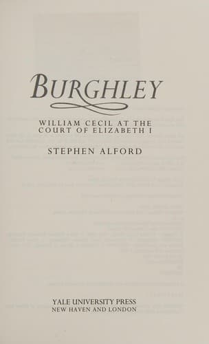 Cover of Burghley by Stephen Alford