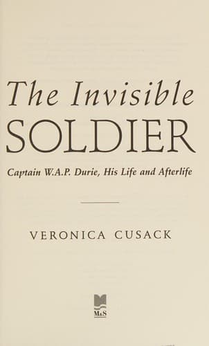 Cover of The invisible soldier by Veronica Cusack