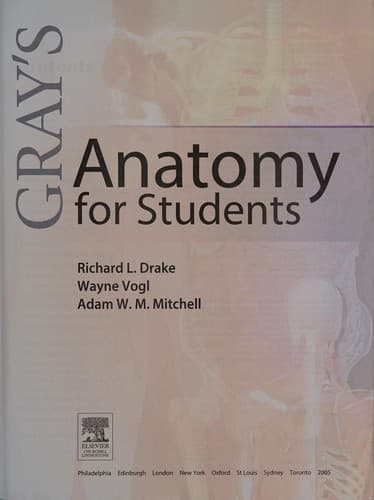 Cover of Gray's anatomy for students by Drake, Richard L. Ph.D