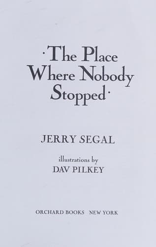 Cover of The place where nobody stopped by Jerry Segal
