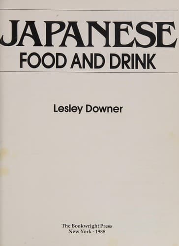 Cover of Japanese food and drink by Lesley Downer