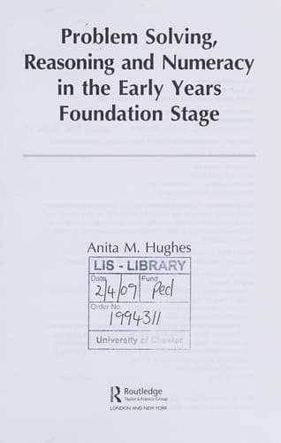 Cover of Problem solving, reasoning and numeracy in the early years foundation stage by Anita M. Hughes