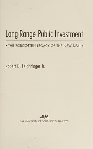 Cover of Long-range public investment by Robert D. Leighninger