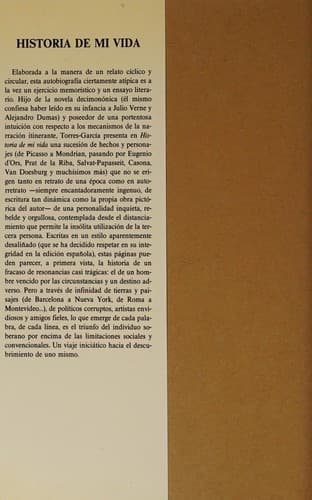 Cover of Historia de mi vida by Joaquín Torres-García