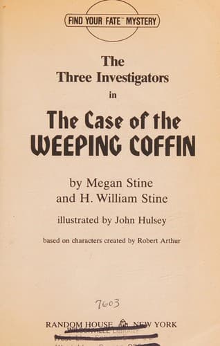 Cover of The Three Investigators in The case of the weeping coffin by Megan Stine