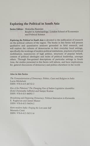 Cover of The vernacularisation of democracy by Lucia Michelutti
