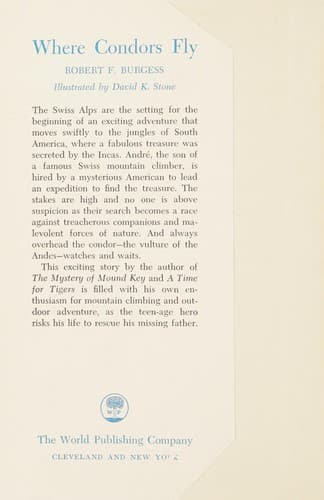 Cover of Where condors fly by Robert Forrest Burgess