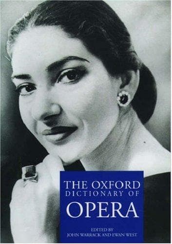 Cover of The Oxford dictionary of opera by John Hamilton Warrack