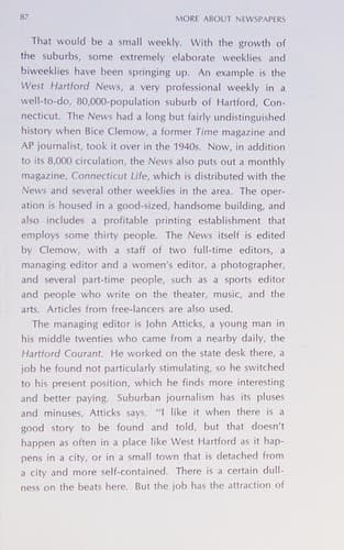 Cover of Careers for the '70s: journalism by Arthur Myers