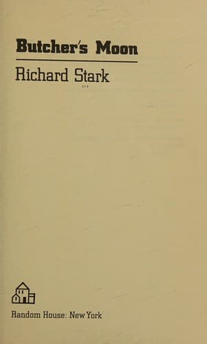 Cover of Butcher's Moon by Donald E. Westlake