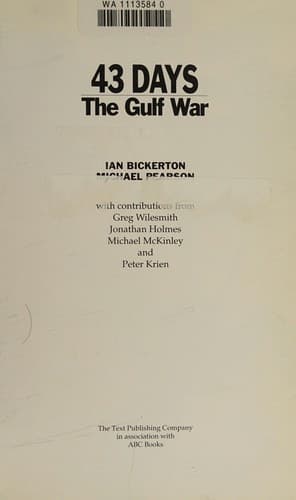 Cover of 43 days by Ian J. Bickerton