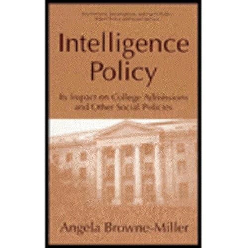 Cover of Intelligence policy by Angela Browne Miller
