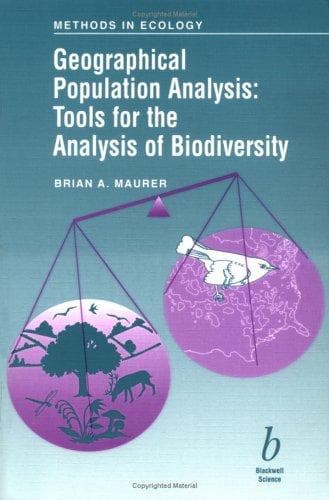 Cover of Geographical population analysis by Brian A. Maurer