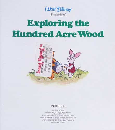 Cover of Walt Disney Productions' Exploring the Hundred Acre Wood by Walt Disney Productions