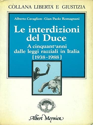 Cover of Le interdizioni del Duce by Alberto Cavaglion