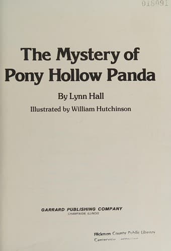 Cover of The mystery of Pony Hollow Panda by Lynn Hall
