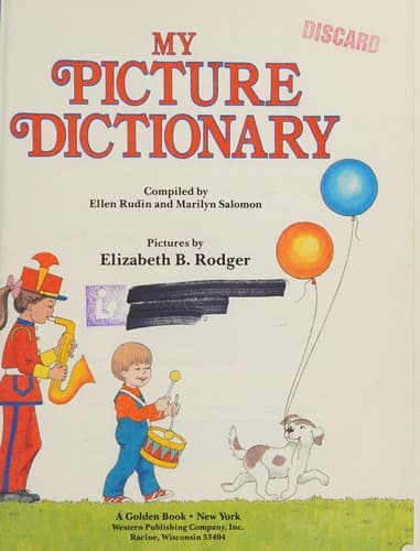 Cover of My picture dictionary by Ellen Rudin