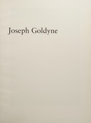 Cover of Joseph Goldyne by Joseph R Goldyne