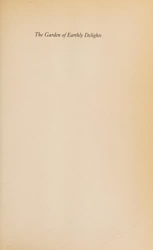 Cover of The garden of earthly delights by Nicholas Salaman