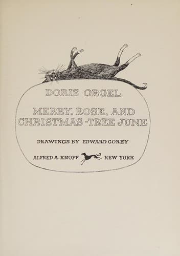 Cover of Merry, Rose, and Christmas-Tree June by Doris Orgel