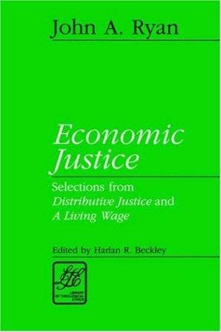 Cover of Economic justice by John Augustine Ryan