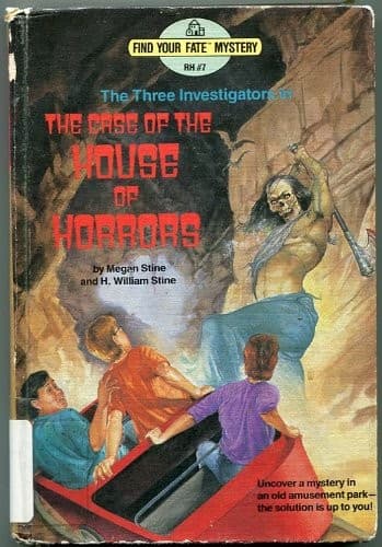 Cover of The three investigators in the case of the house of horrors by Megan Stine