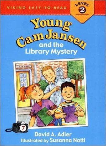 Cover of Young Cam Jansen and the library mystery by David A. Adler