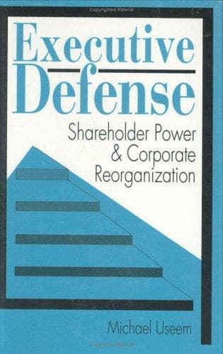 Cover of Executive defense by Michael Useem